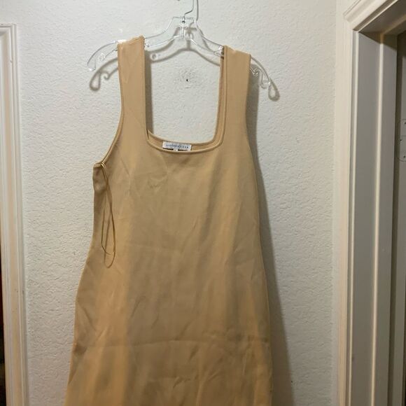 2.7 AUGUST APPAREL Endlessrose bodycon tan dress size XL - Picture 2 of 7
